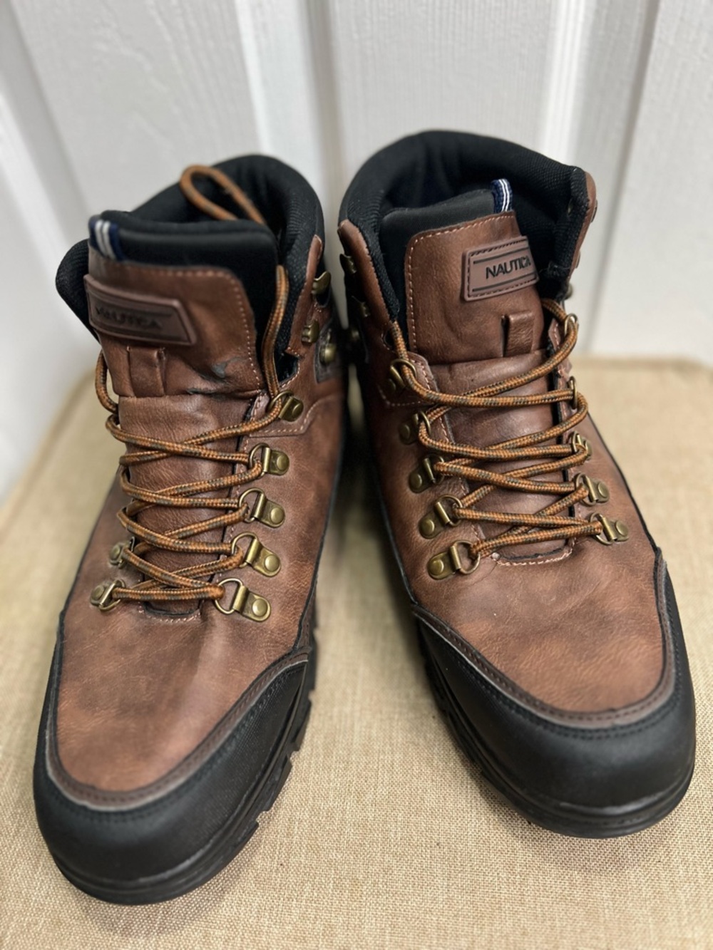 Nautica Men's Brown and Black  Outdoor Boots